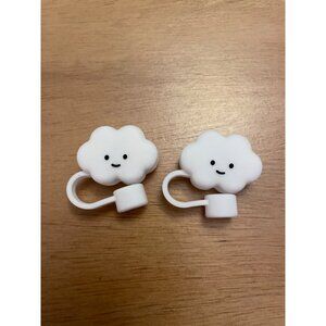 New Bundle of 2 Clouds or Ghosts Straw Covers Great for Thermos Water Bottle